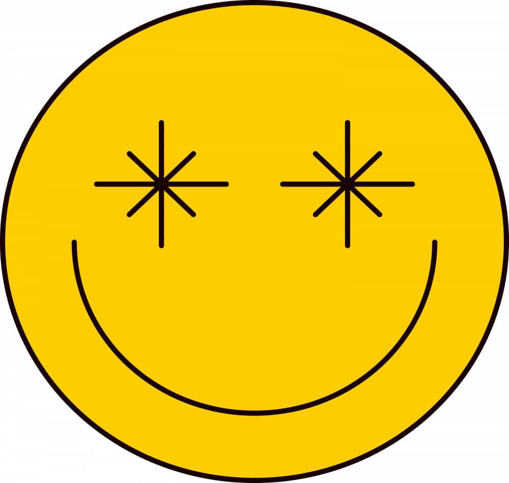 Happy Star Eyes by Marika Barsrsind β canvas wall art