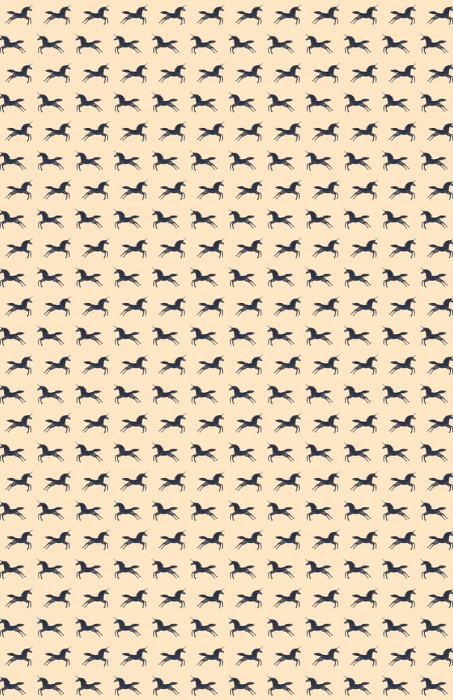 Galloping Horse Pattern by Florent Bodart — canvas wall art
