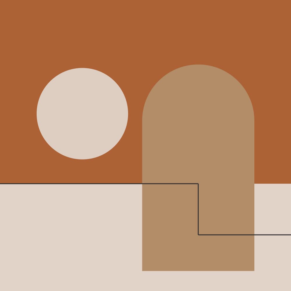 Geometric Sun Arch by Nilesh Kulkarni — canvas wall art
