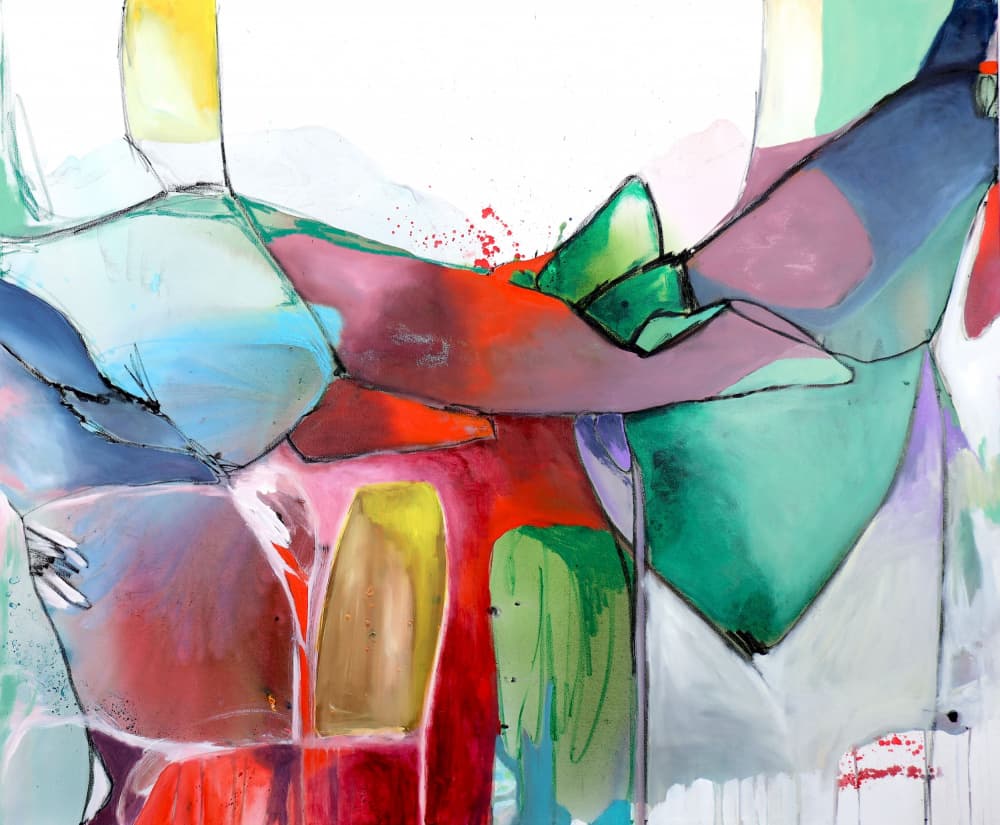 Dynamic Abstract Shapes by POOVI ART — canvas wall art