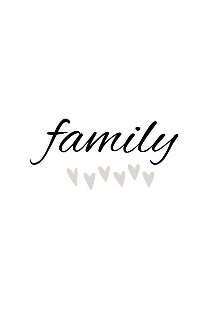 Family Love Hearts by Kristina N. - SoulArt Shop — canvas wall art