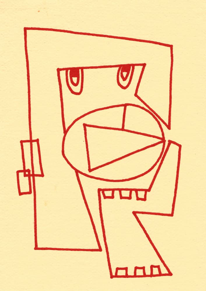 Abstract Geometric Face by Santhosh ch — canvas wall art
