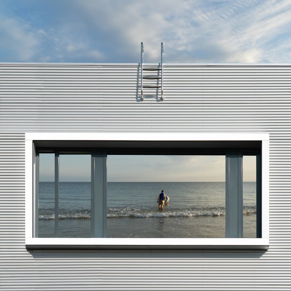 Modern Ocean Window View by Luc Vangindertael (laGrange) — canvas wall art