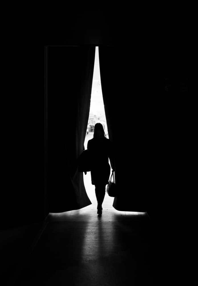 Stepping Into Light by Karim Al Thahaby — canvas wall art