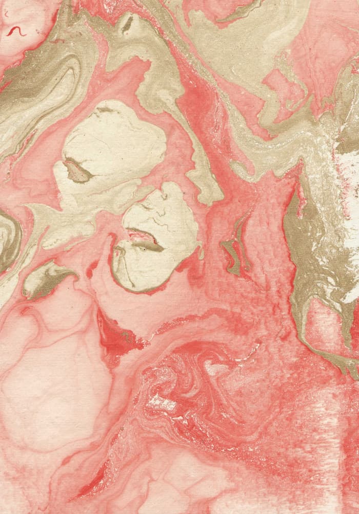 Elegant Coral Gold Swirl by Santhosh ch — canvas wall art