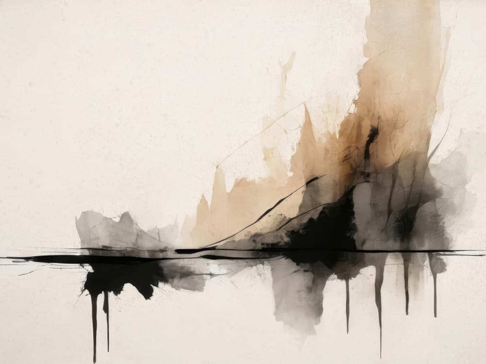Serene Abstract Landscape by Alpenglow Workshop — canvas wall art