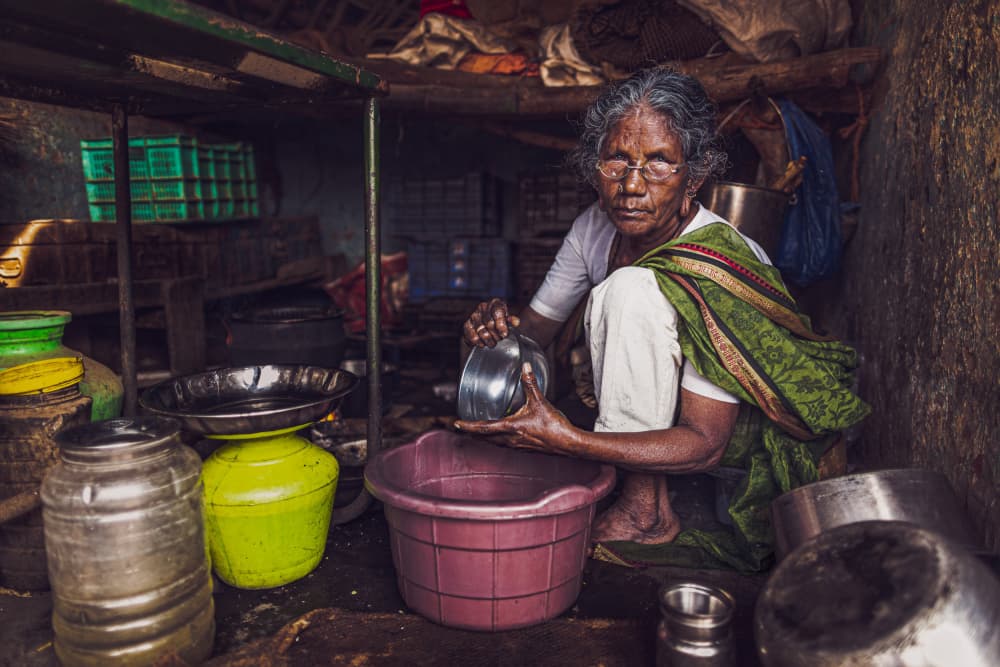 Humble Indian Kitchen by Marco Tagliarino — canvas wall art
