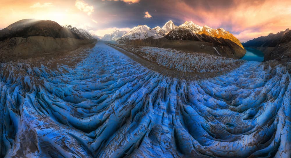Glacial Valley Sunset by Selions(陈磊) — canvas wall art