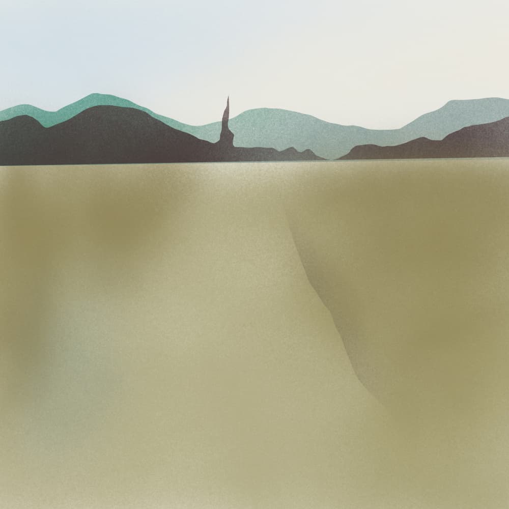 Desert Spire Landscape by Little Dean — canvas wall art