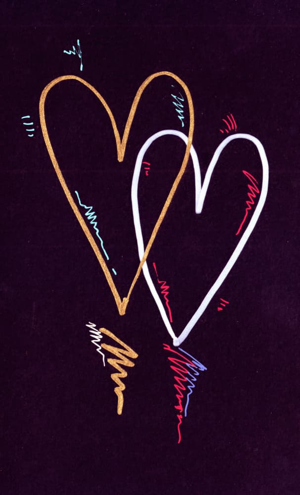 Intertwined Hearts by Rafal Kulik — canvas wall art