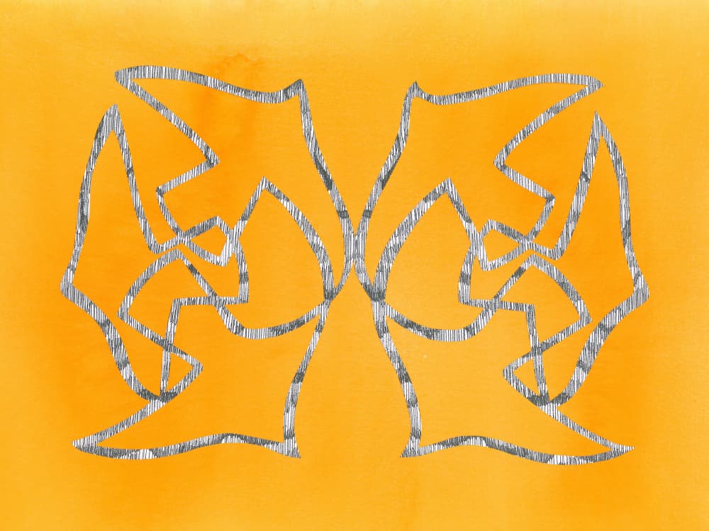 Symmetrical Abstract Lines by Isabelle Brent — canvas wall art