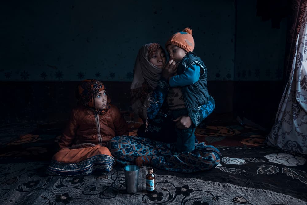 Quiet Family Moment by Fadhel Almutaghawi — canvas wall art