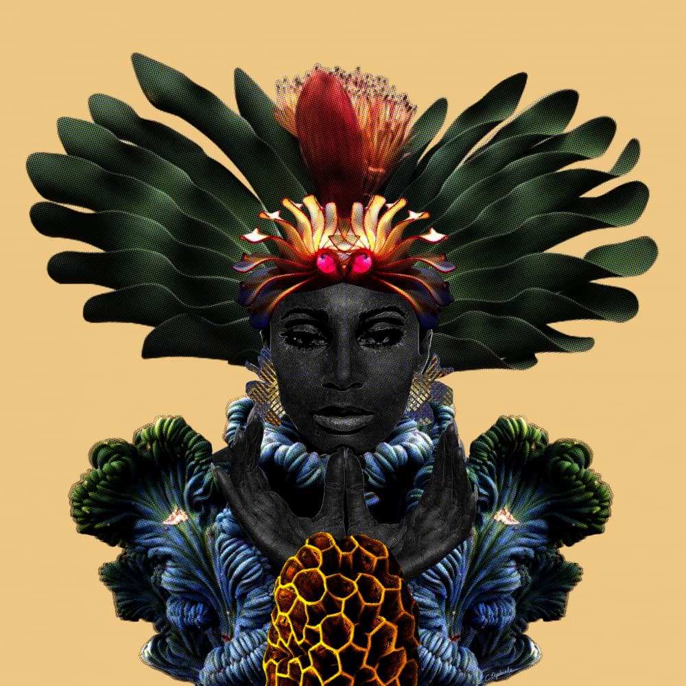 Botanical Goddess Vision by Lolita Lorenzo — canvas wall art