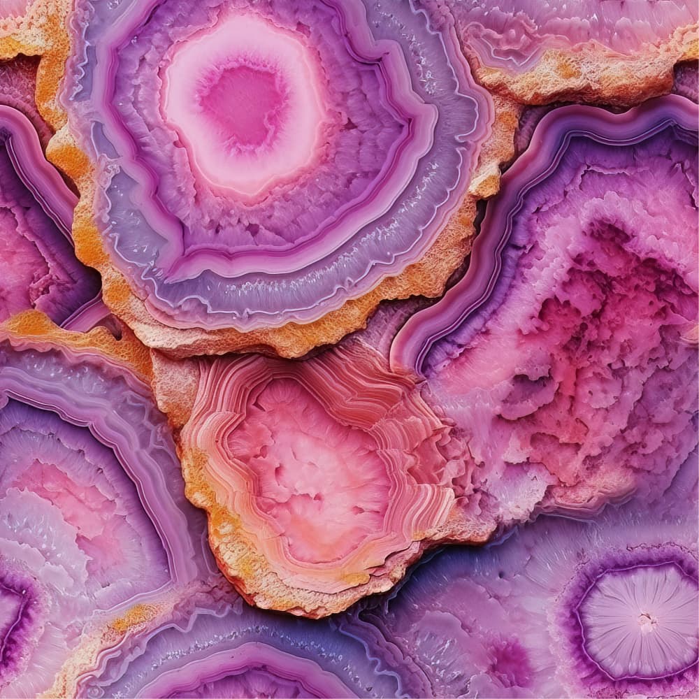 Pink Purple Agate by Bilge Paksoylu — canvas wall art