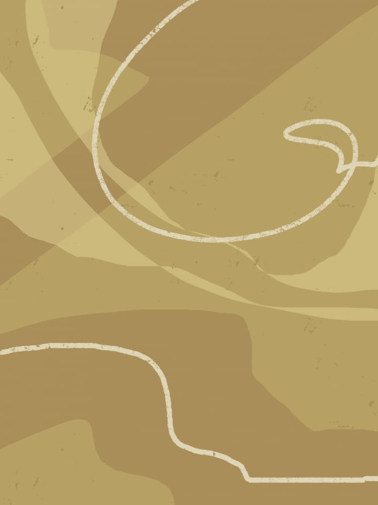 Earthy Abstract Curves by Yuli Saputra — canvas wall art
