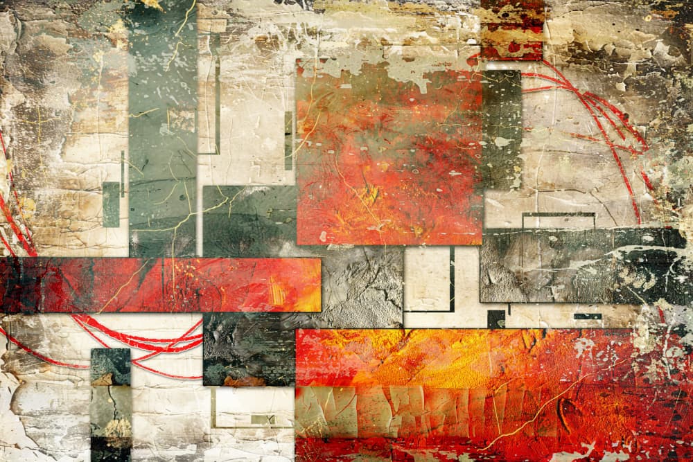 Urban Abstract Layers by Rafal Kulik — canvas wall art