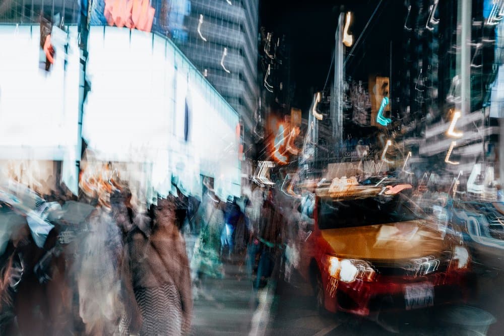 City Night Motion by Carmine Chiriacò — canvas wall art