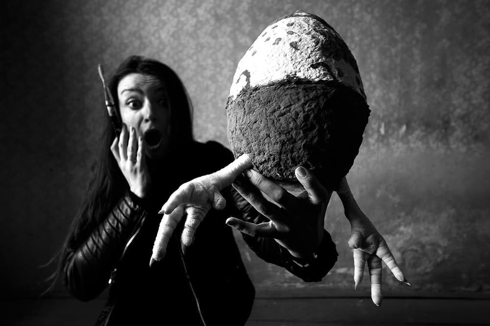 Shocked Woman Monster by mario grobenski - psychodaddy — canvas wall art