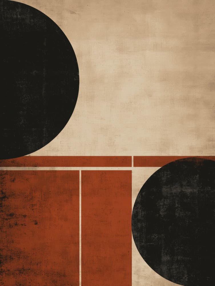 Earthy Geometric Forms by Imaginative — canvas wall art