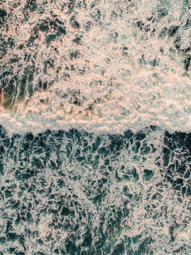 Foaming Ocean Waves by Javier Pardina — canvas wall art