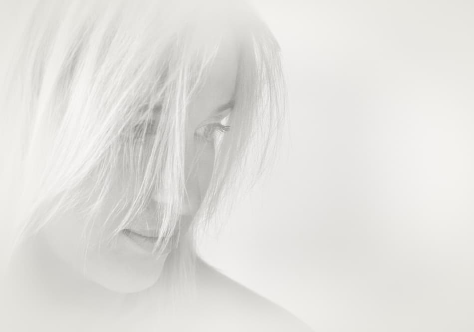 Soft Blonde Contemplation by Hilde Ghesquiere — canvas wall art