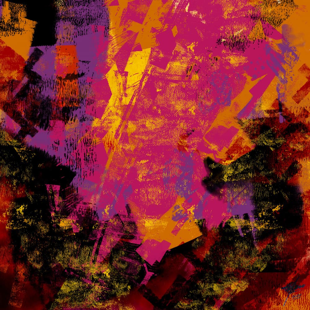 Energetic Abstract Grunge by Osvaldo Russo — canvas wall art