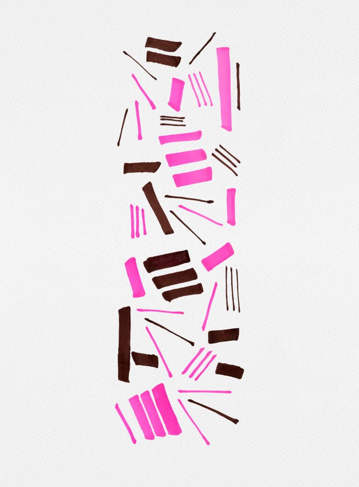 Vibrant Geometric Strokes by Michele Channell — canvas wall art