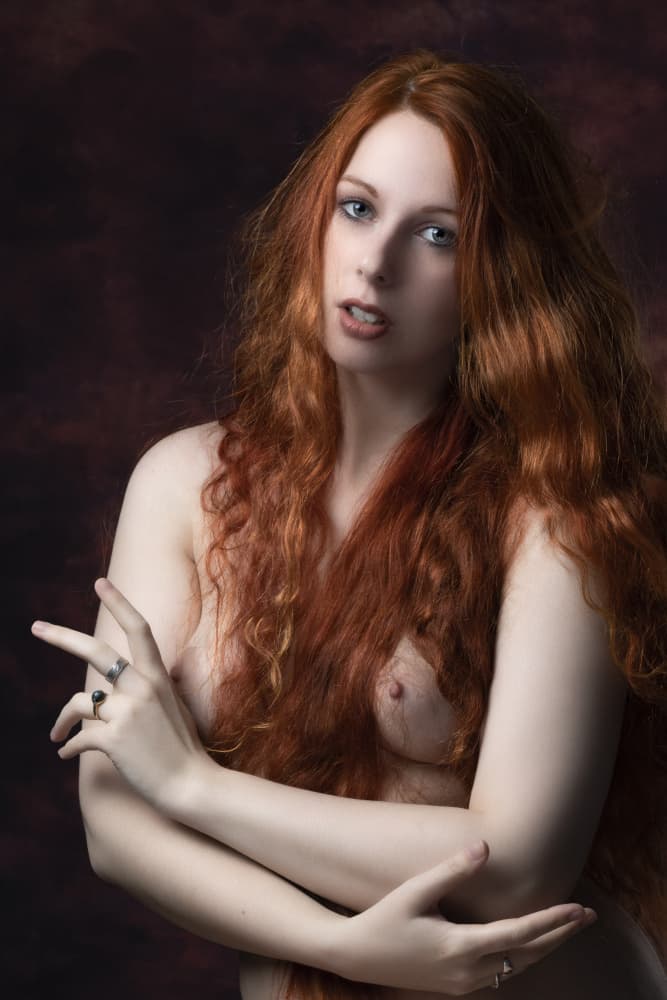 Redhead Beauty Portrait by Jan Slotboom — canvas wall art