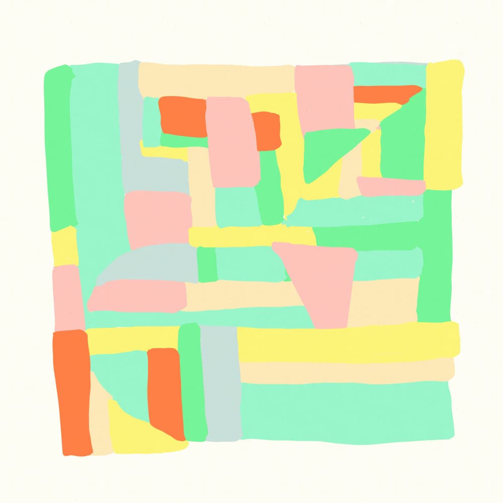 Playful Pastel Geometry by Sharyn Bursic — canvas wall art