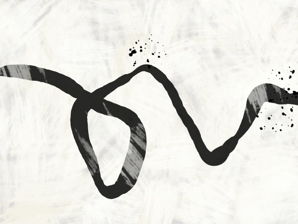 Abstract Ink Flow by Sannel Larson — canvas wall art