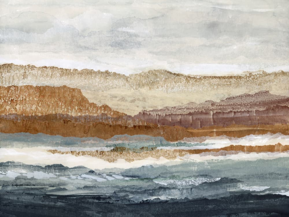 Layered Earth Horizon by Lara Eckerman — canvas wall art