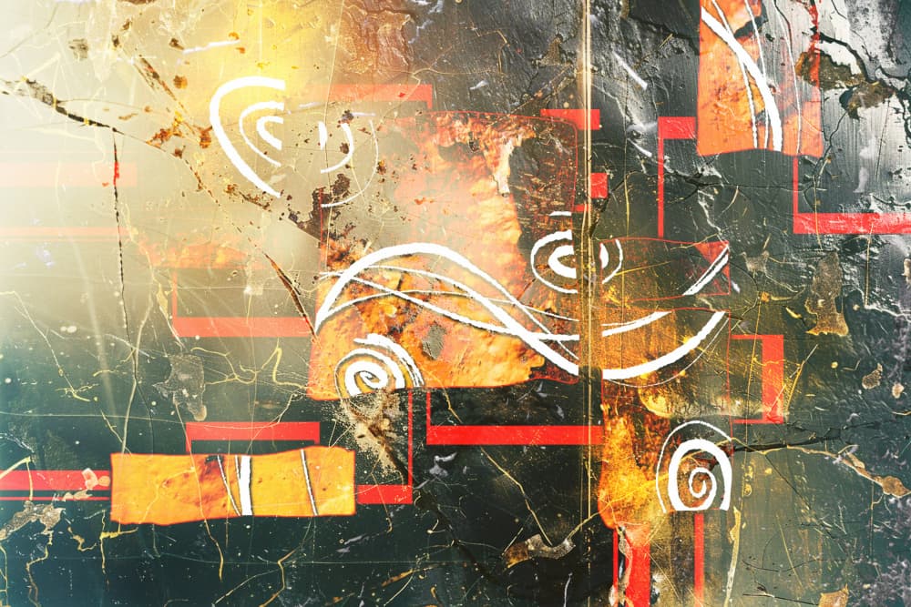 Industrial Abstract Swirls by Rafal Kulik — canvas wall art