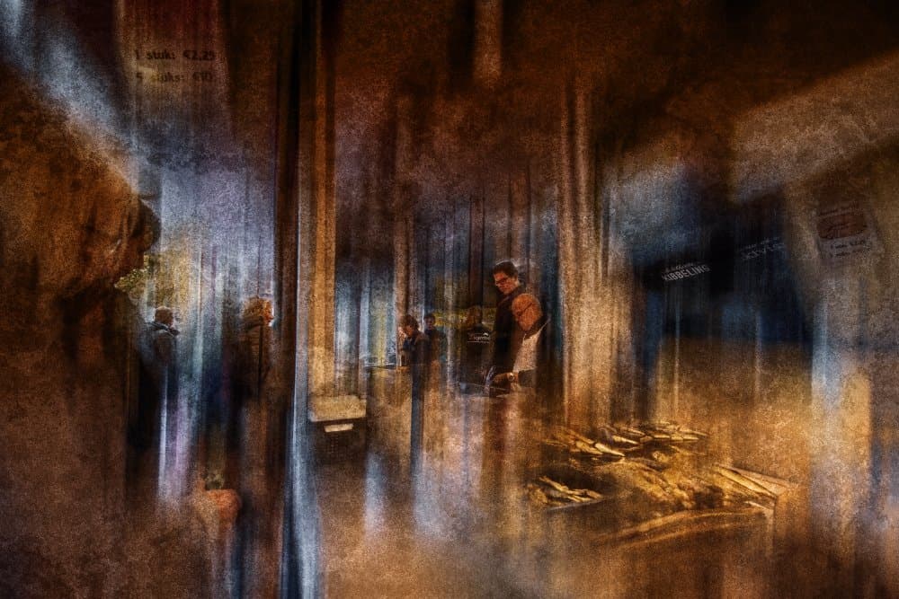 Vintage Factory Scene by Jan van der Linden — canvas wall art