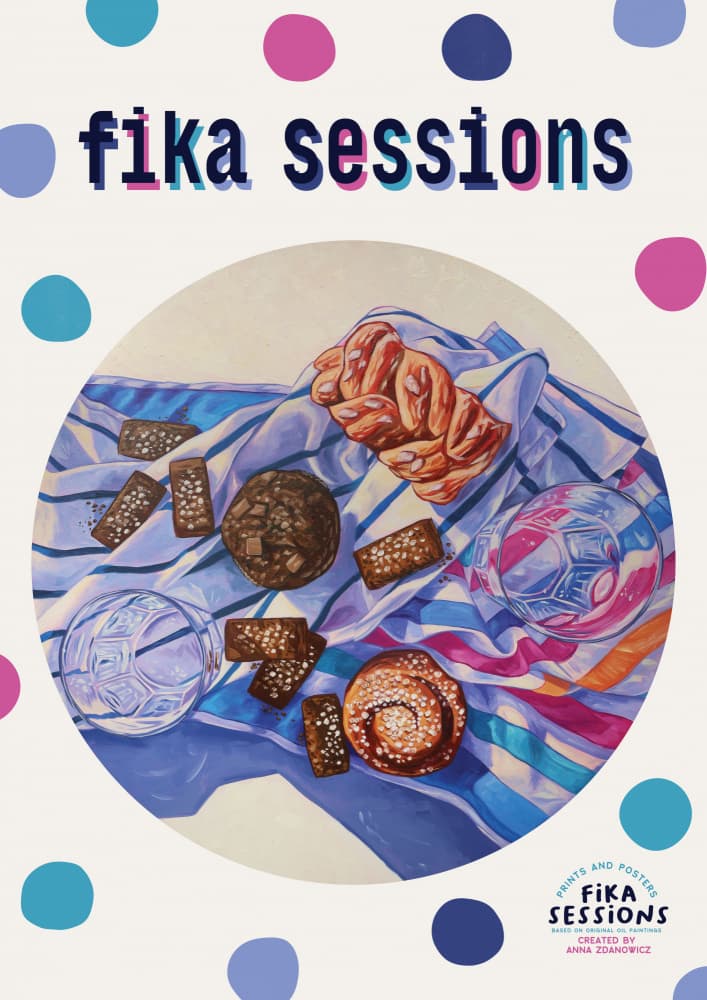 Cozy Fika Sessions by Anna Zdanowicz — canvas wall art