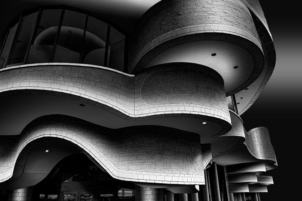 Modern Curved Architecture by Steven Zhou — canvas wall art