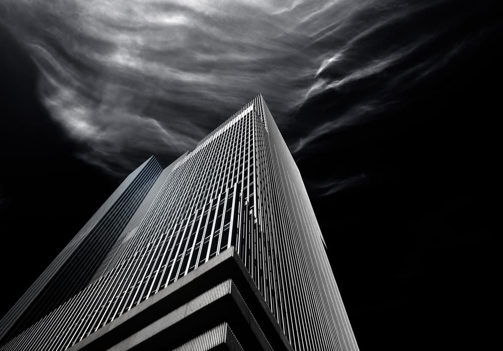 Dramatic Skyscraper Sky by Harry Verschelden — canvas wall art