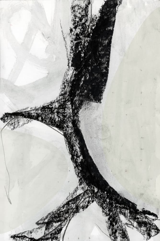 Bold Monochrome Abstract by cartissi — canvas wall art
