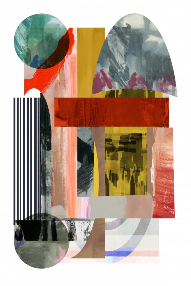 Modern Abstract Collage by cartissi — canvas wall art