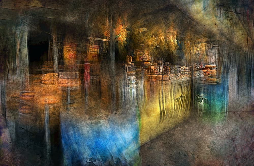 Colorful Abstract Reflections by Jan van der Linden — canvas wall art