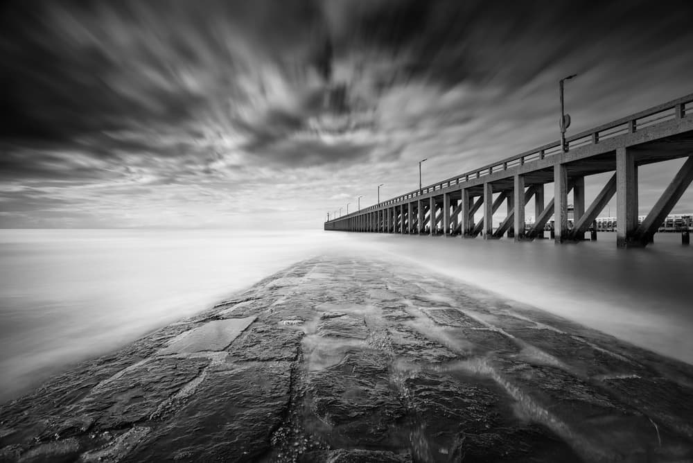 Ethereal Ocean Pier by Christophe Staelens — canvas wall art
