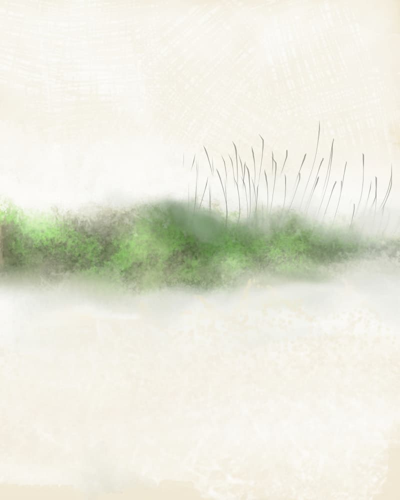 Soft Misty Landscape by Sannel Larson — canvas wall art