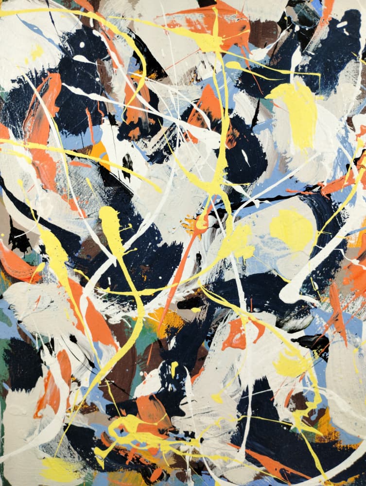 Dynamic Splatter Art by Michael Cross — canvas wall art