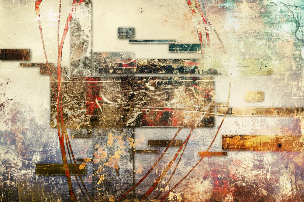 Abstract Urban Blocks by Rafal Kulik — canvas wall art