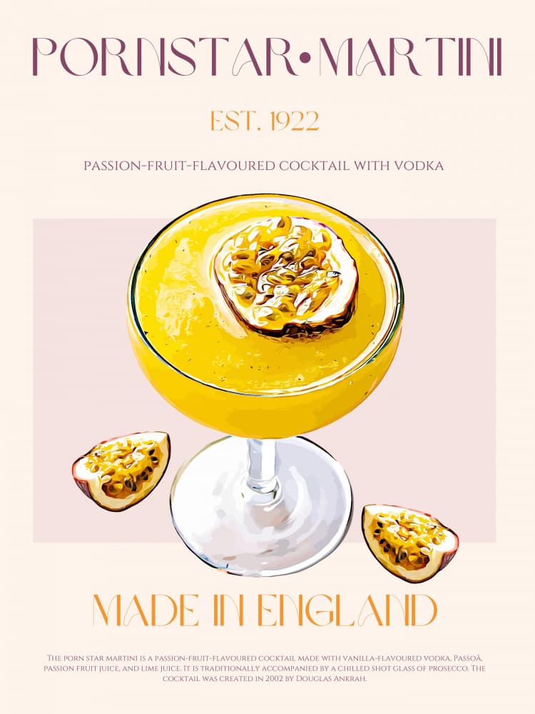 Pornstar Martini by Nazma Khokhar — canvas wall art