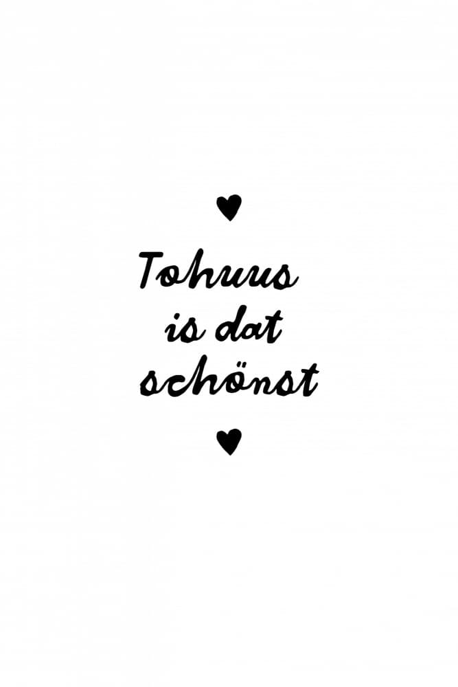 Tohuus Is Dat Schönst by Treechild — canvas wall art