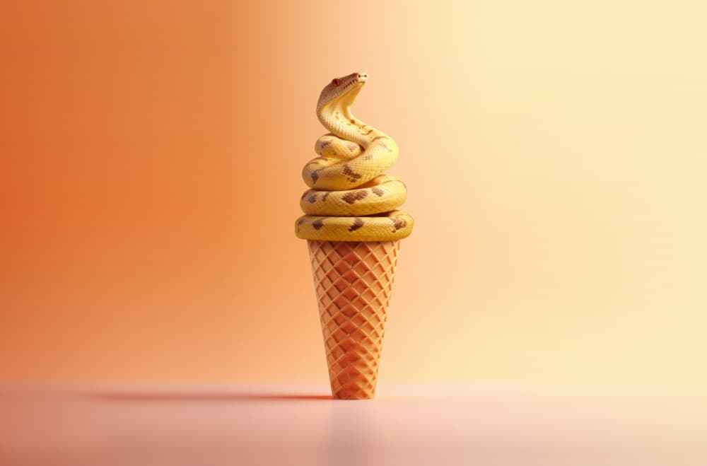 Surreal Snake Cone by Artem Pozdniakov — canvas wall art