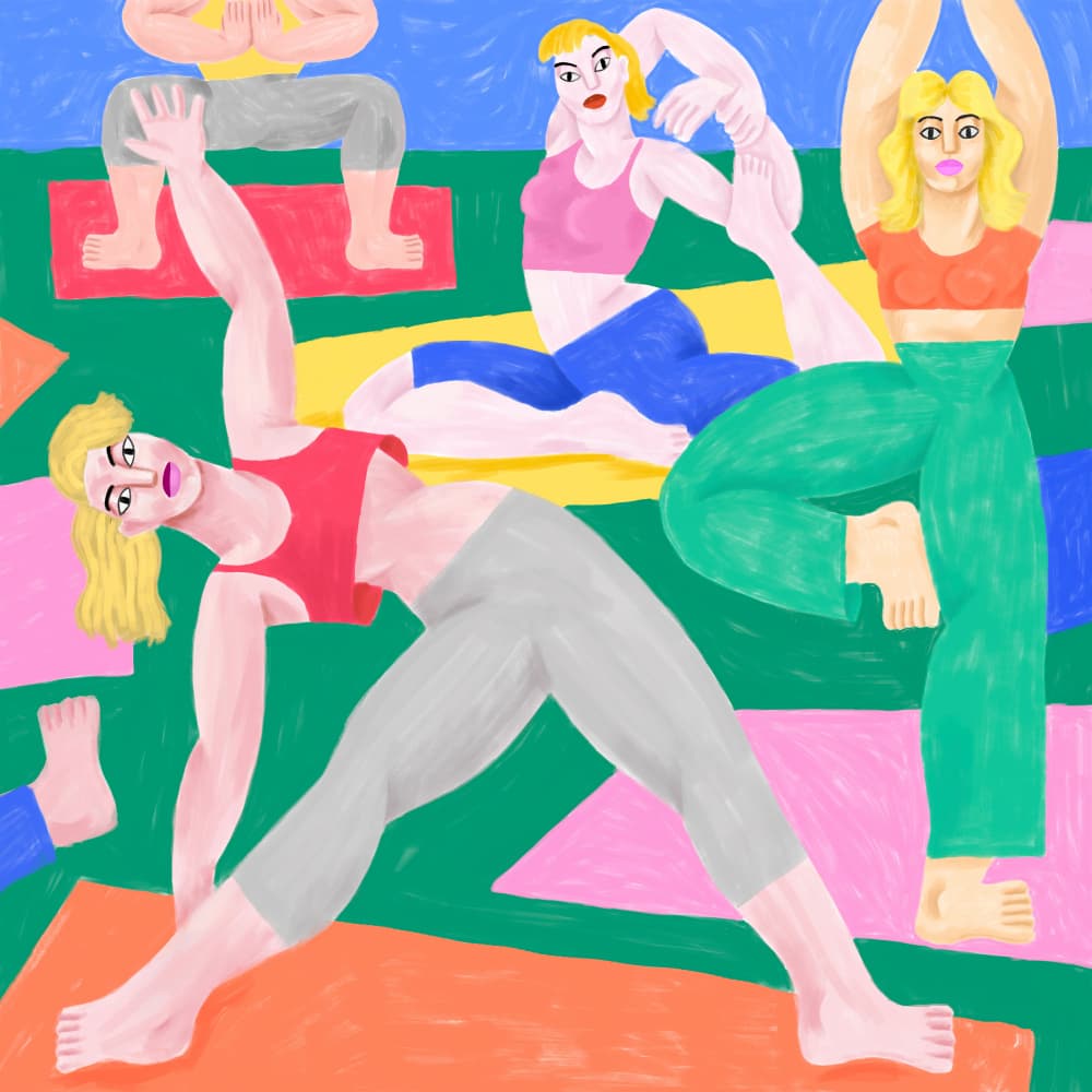 Cépé Yoga Ga by Cépé — canvas wall art