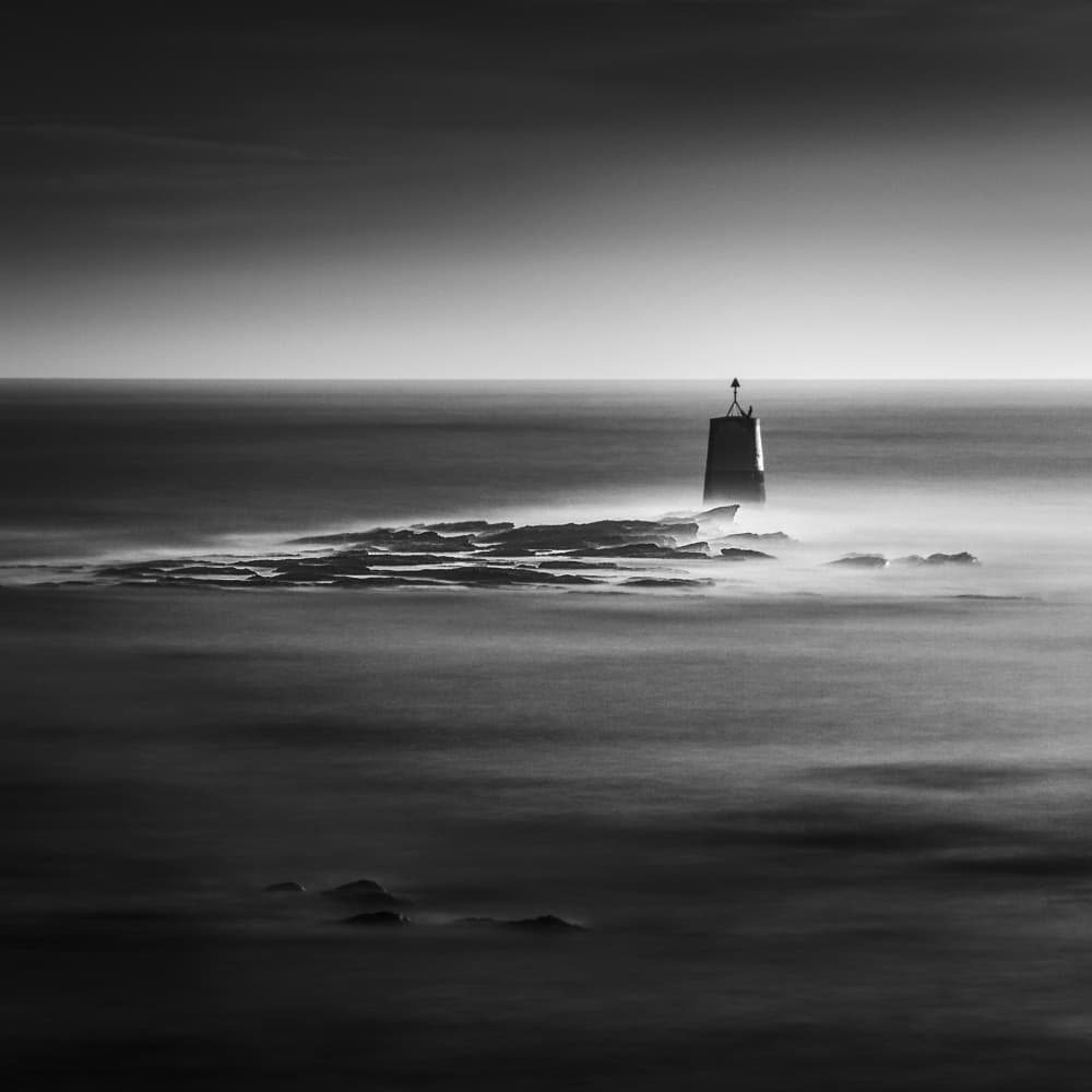 Solitary Coastal Beacon by av peteghium — canvas wall art
