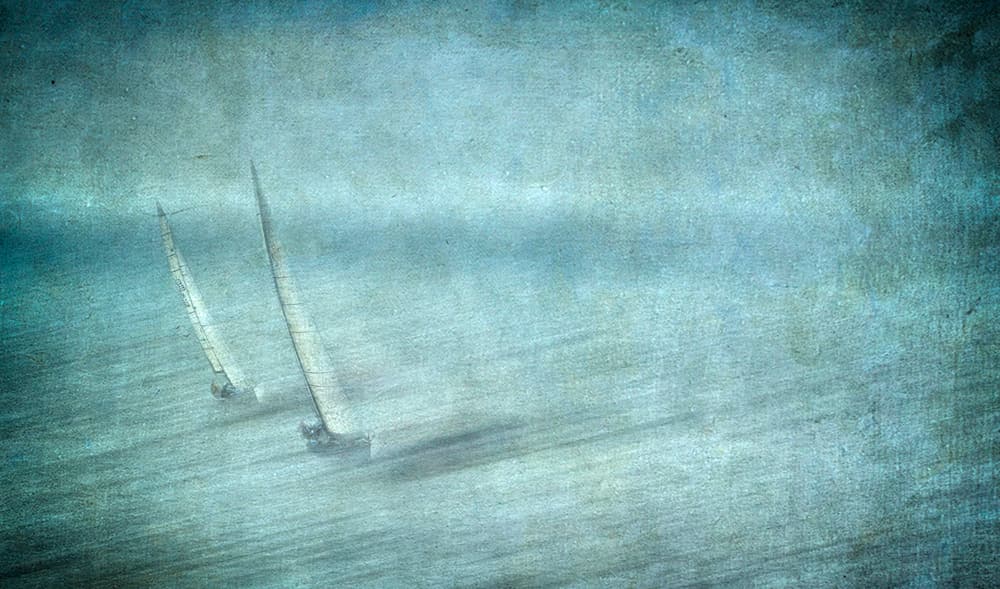 Vintage Sailboats by Greetje van Son — canvas wall art