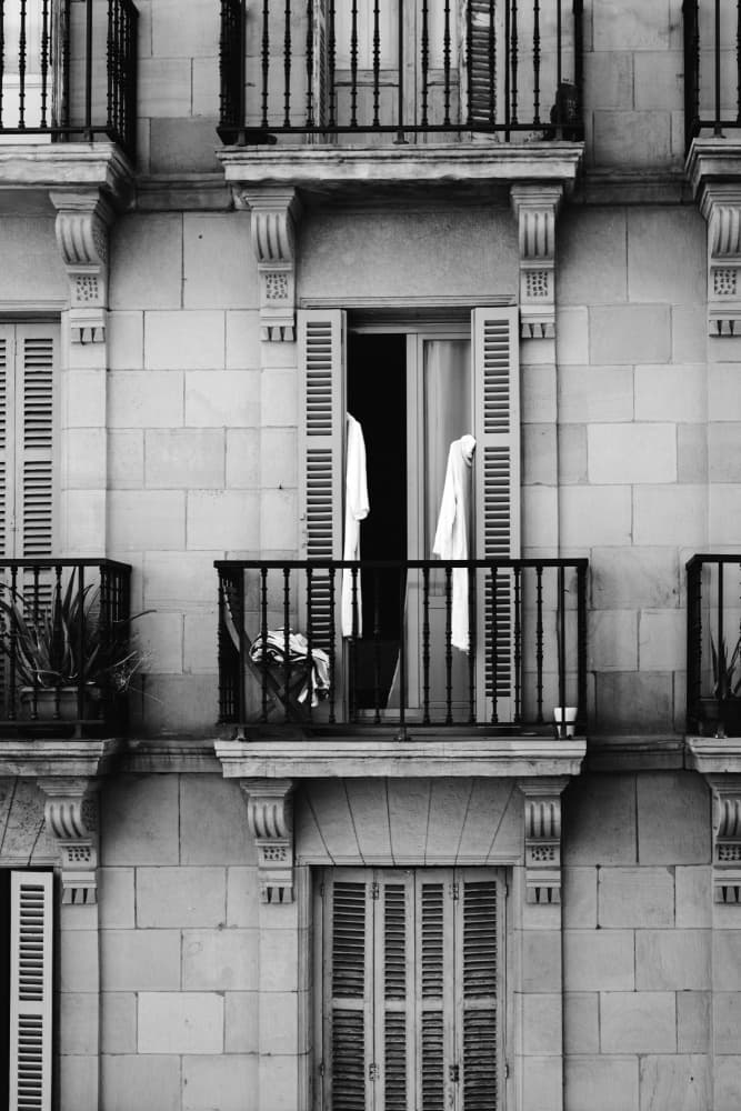 Open Window Laundry Balcony by Aimee Giles — canvas wall art
